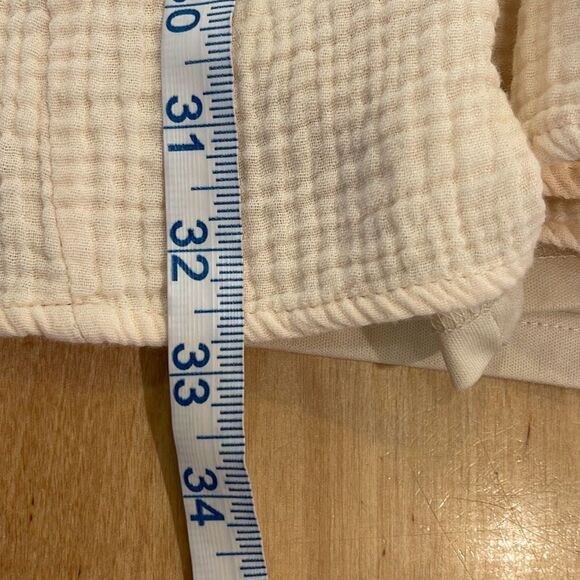 Aura‎ Boho Square Neck Gauze Drop The Act Mini Dress Cream Medium - Picture 10 of 10